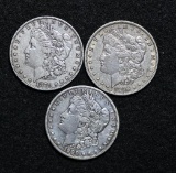 1879, 1896O & 1900 Morgan Silver $1.00. (3 pcs.)