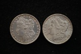 1885 & 1889 US Silver Morgan dollars (2 pcs)