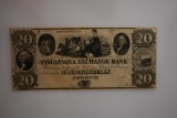 New Hampshire Obsolete Notes:18_ _ Piscataqua Exchange Bank, $20.00, unissued remainder