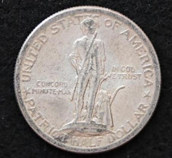 1925 Lexington Concord Silver Classic Commemorative half dollar (1 pcs).