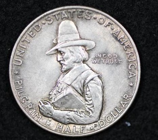 1920 Pilgrim Silver Classic Commemorative half dollar (1pcs).
