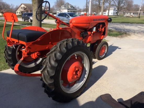1950 Allis Chalmers C tractor w/n. fr., new tires, restored.