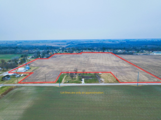 42.4 acres. 40 +/- acres workable Fraser Twp., Bay County, Linwood Michigan
