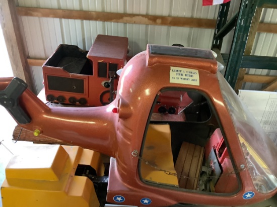 Coin operated helicopter
