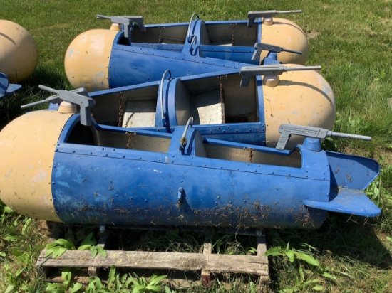 Aluminum amusement park airplanes