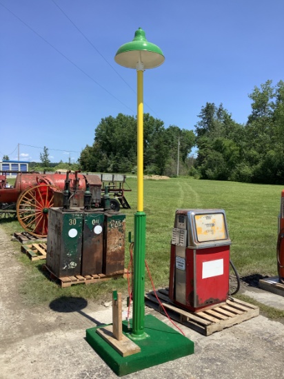 Gas station light pole
