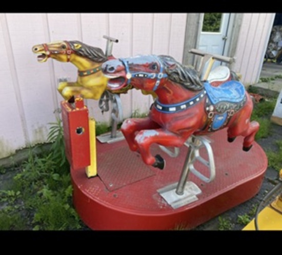 Coin operated horses