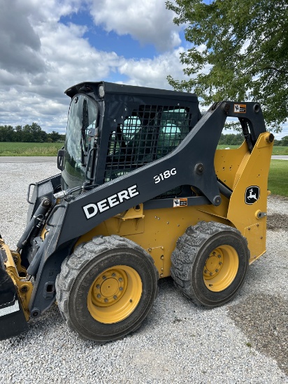2020 John Deere 318G Skid Loader Erops