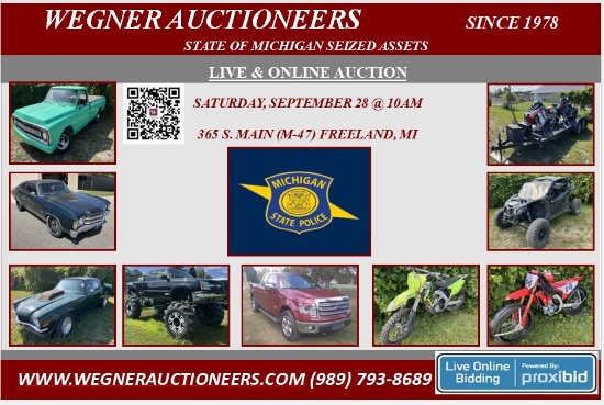 State of Michigan Seized Assets Auction
