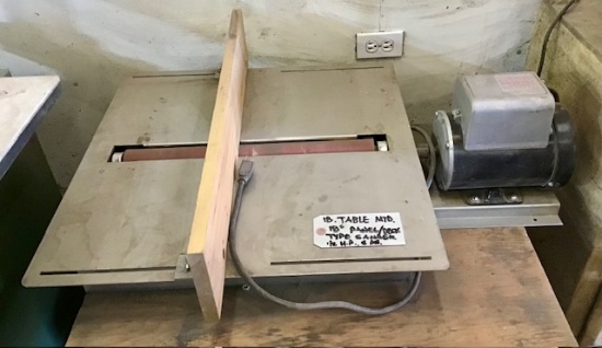 Table Mtd. Type Sander