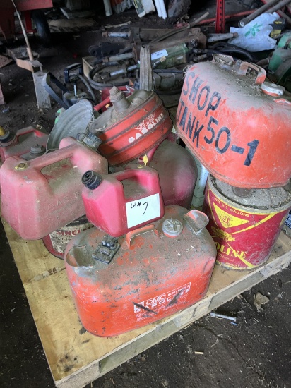 Pallet of Gas Cans