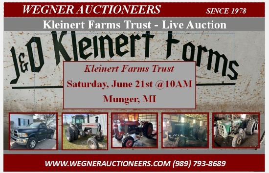 Kleinert Farms Trust - Saturday June 21st @10AM