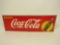 Vibrant 1948 Drink Coca-Cola single-sided horizontal tin sign.