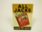 Fabulous 1930s All Jacks Cigarettes Hard to Beat single-sided tin sign.