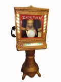 Rare 1960s Zoltan coin-operated arcade fortune-teller machine.