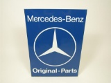 Highly prized 1960s Mercedes-Benz Original Parts single-sided porcelain dealership sign .