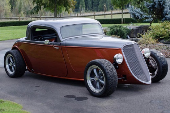 1933 FORD 3 WINDOW CUSTOM COUPE