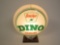 Terrific late 1950s Sinclair Dino Gasoline gas pump globe in a Capcolite body.