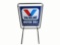 Sharp NOS Valvoline Motor Oils double-sided tin curb sign.