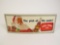 NOS early 1950s Royal Crown Cola The pick of the pack single-sided cardboard trolley sign with Santa
