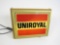 Uniroyal Tires single-sided light-up automotive garage sign.