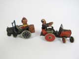 Lot of two 1929 Marx tin litho wind-up tin toys.