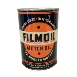 NOS one-quart Film Oil Motor oil quart can.