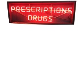 Vintage Prescription Drugs neon drug store window sign. Lights and works brilliantly!