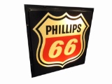 Phillips 66 three-dimensional light-up sign with embossed shield logo.