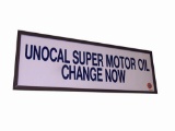 NOS Union 76 Unocal single-sided horizontal metal service station sign with logo.