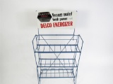 Very clean NOS early 1960s GM Delco Batteries dealership display rack.