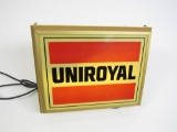 Uniroyal Tires single-sided light-up automotive garage sign.