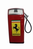 Nearly impossible to find 1960s Gas Boy dealership pump restored in Ferrari regalia. Very neat!