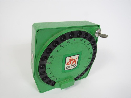 Nifty 1960s S&H Green Stamps service station stamp dispenser.