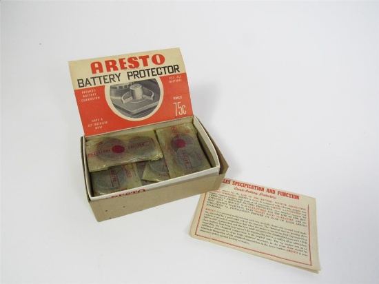 NOS 1930s Aresto Battery Protector automotive garage countertop display.