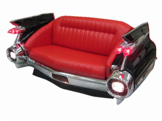 1959 Cadillac Car Couch - phenomenal concours-quality restoration of an authentic 1959 Cadillac rear