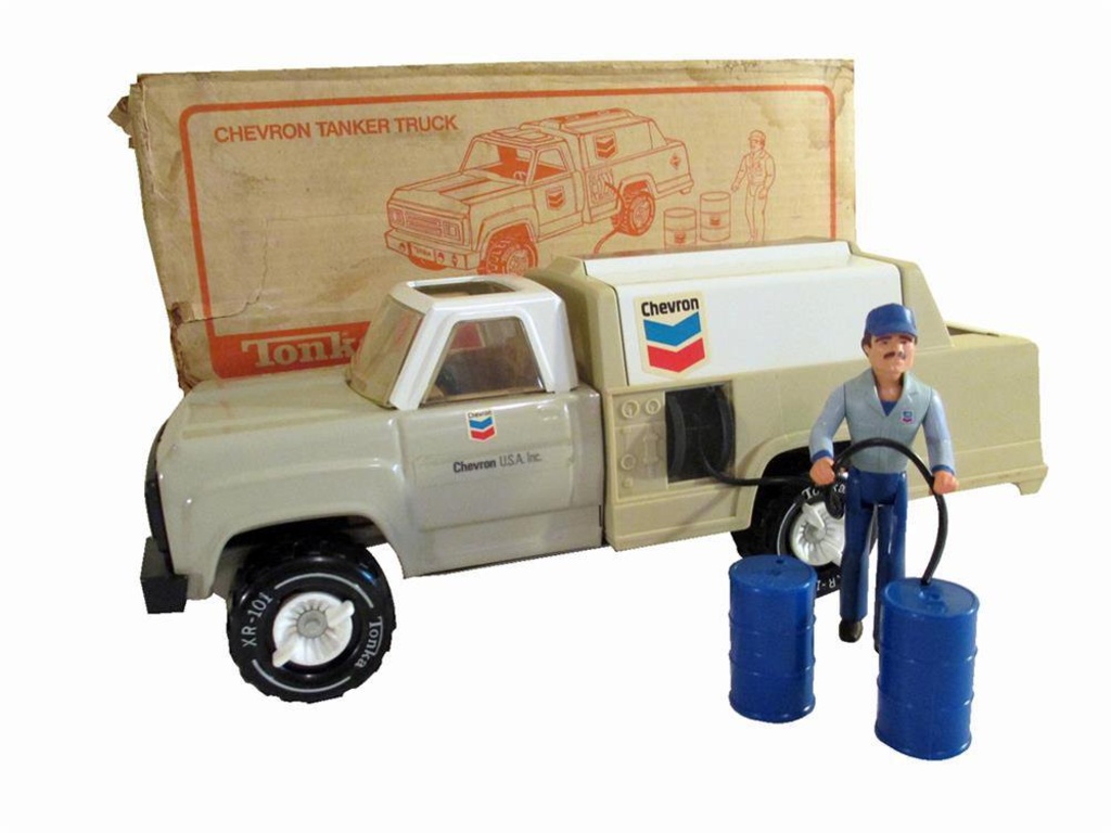 chevron toy tanker truck