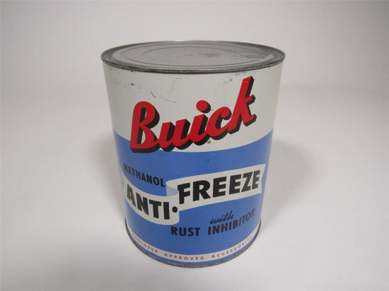 NOS late 1950s Buick Anti-Freeze one-gallon tin still full and unused.