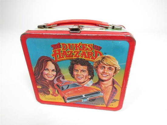 Highly collectible 1980 The Dukes of Hazzard metal lunch box with killer graphics.