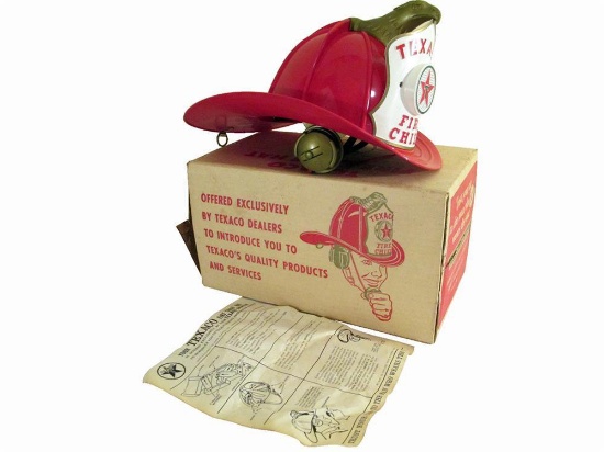 NOS 1960s Texaco dealer promotional Texaco Fire Chief hat.
