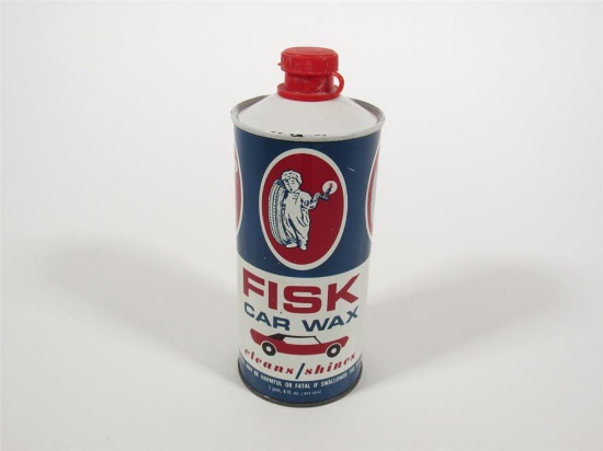 Fantastic 1960s Fisk Car War 1-pint tin with Fisk Boy logo.