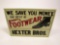 Museum-quality 1920s The Best in Footwear single-sided embossed tin sign with period wing-tip shoe g