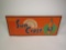 Very desirable 1930s-40s Drink Sun Crest Orange Soda single-sided embossed tin sign with vibrant bot