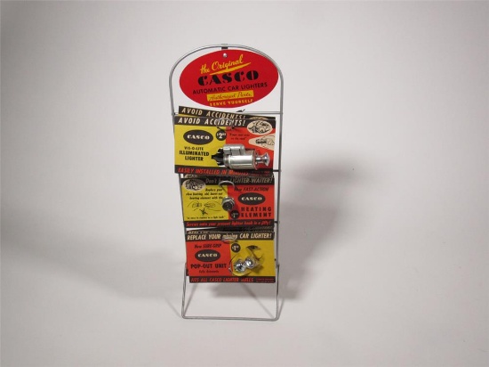 Neat NOS early 1950s Casco Automatic Car Lighters service station countertop metal display.