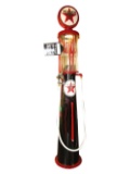 Perfectly restored 1925 Texaco Oil G&B model 176 visible filling station gas pump.