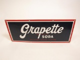 Scarce circa 1940s-50s Grapette Soda single-sided porcelain sign.