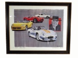 1998 Carroll Shelby Legacy Lithograph #78 of 500 by Harold James Cleworth depicting Shelby GT350 Cob