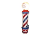Stunning restored 1930s electric light-up barber pole by Theo. Koch of Chicago.