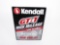 KENDALL GT-1 HIGH MILEAGE MOTOR OIL EMBOSSED TIN GARAGE SIGN