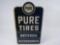 CIRCA 1940S-50S PURE OIL TIRES-BATTERIES-ACCESSORIES TIN GARAGE SIGN